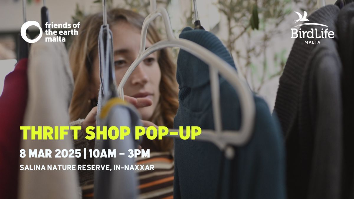 Thrift Shop Pop-Up with Birdlife Malta