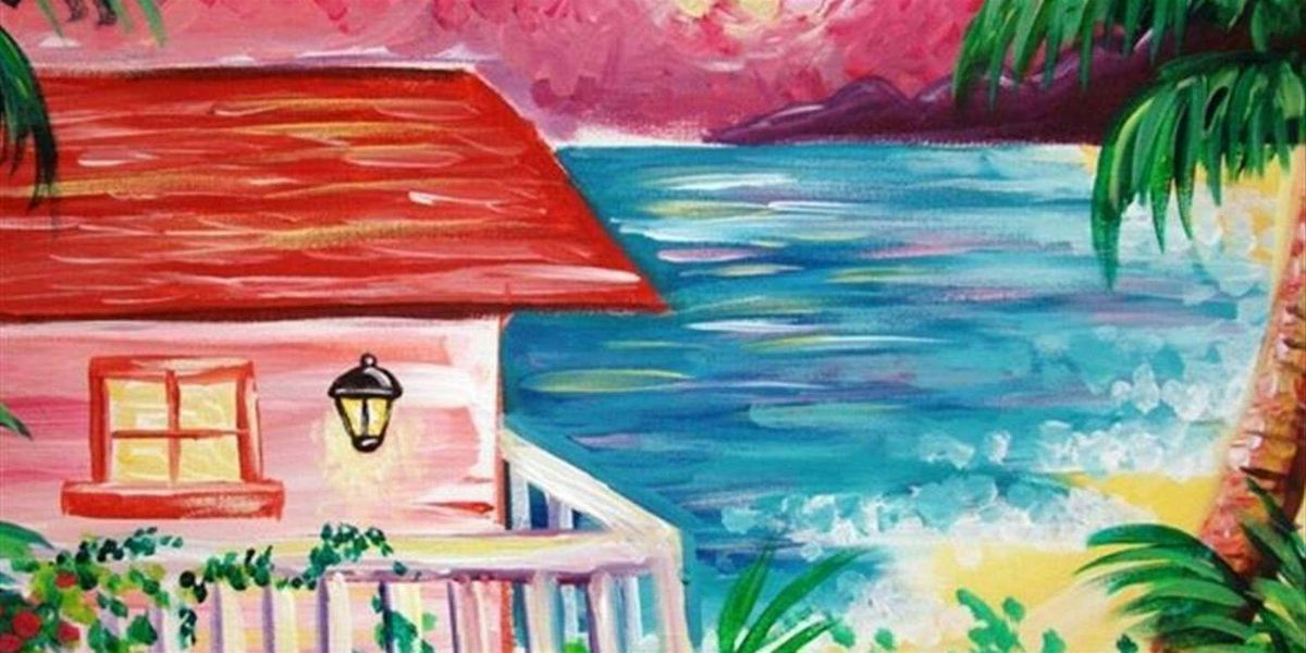 A Caribbean Seaside Hut - Paint and Sip by Classpop!\u2122
