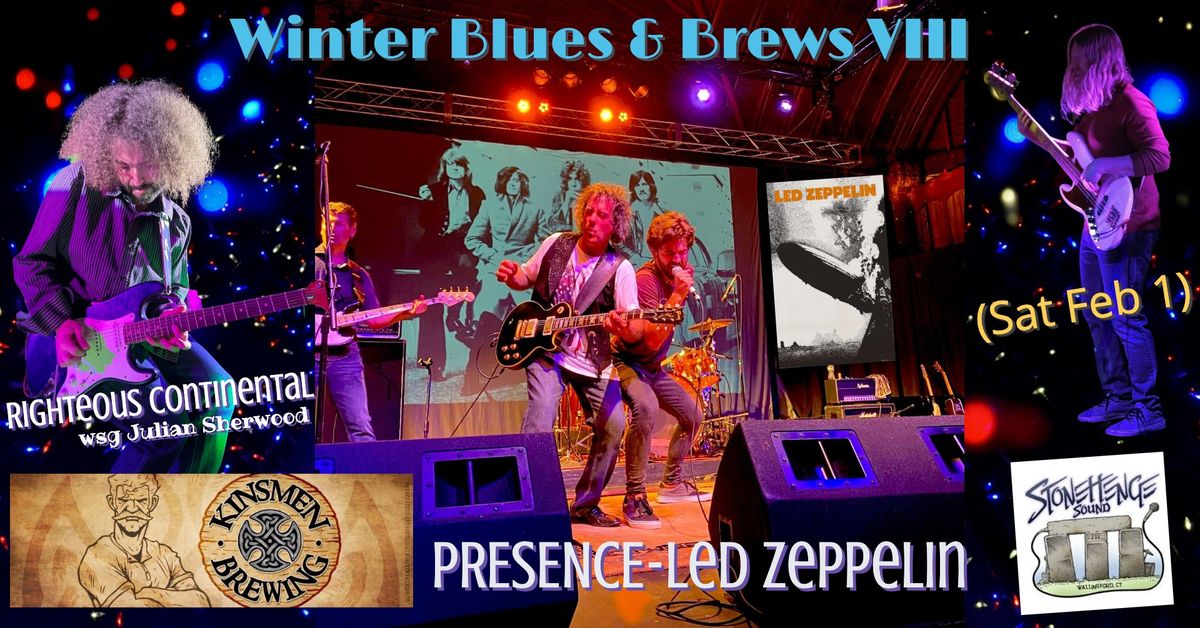 Winter Blues & Brews VIII ftr Presence & Righteous Cont. at Kinsmen Brewing