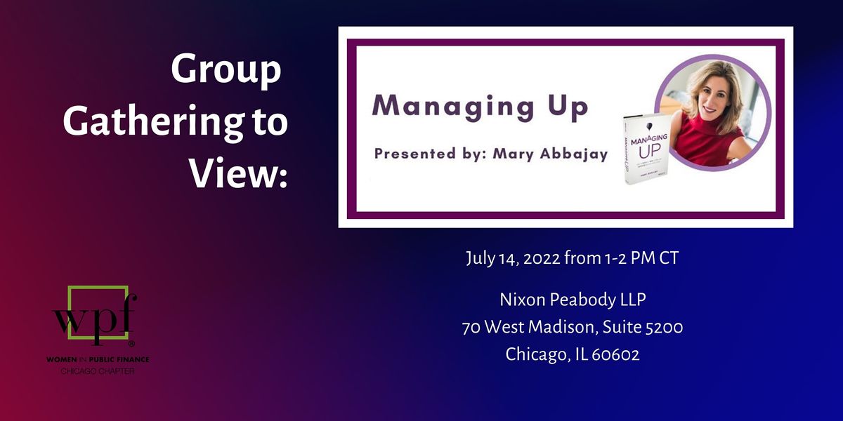In-Person Viewing of Managing Up