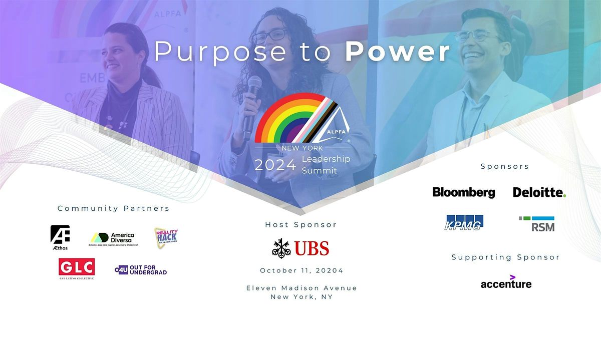 ALPFA Pride+ Leadership Summit: Purpose to Power