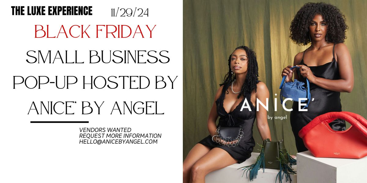 ANiCE' By ANGEL BLACK FRIDAY POP UP EXPERIENCE