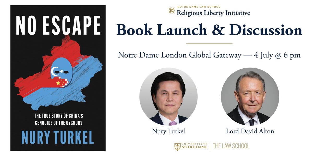 Book Launch & Discussion: \u2018No Escape\u2019 by Nury Turkel