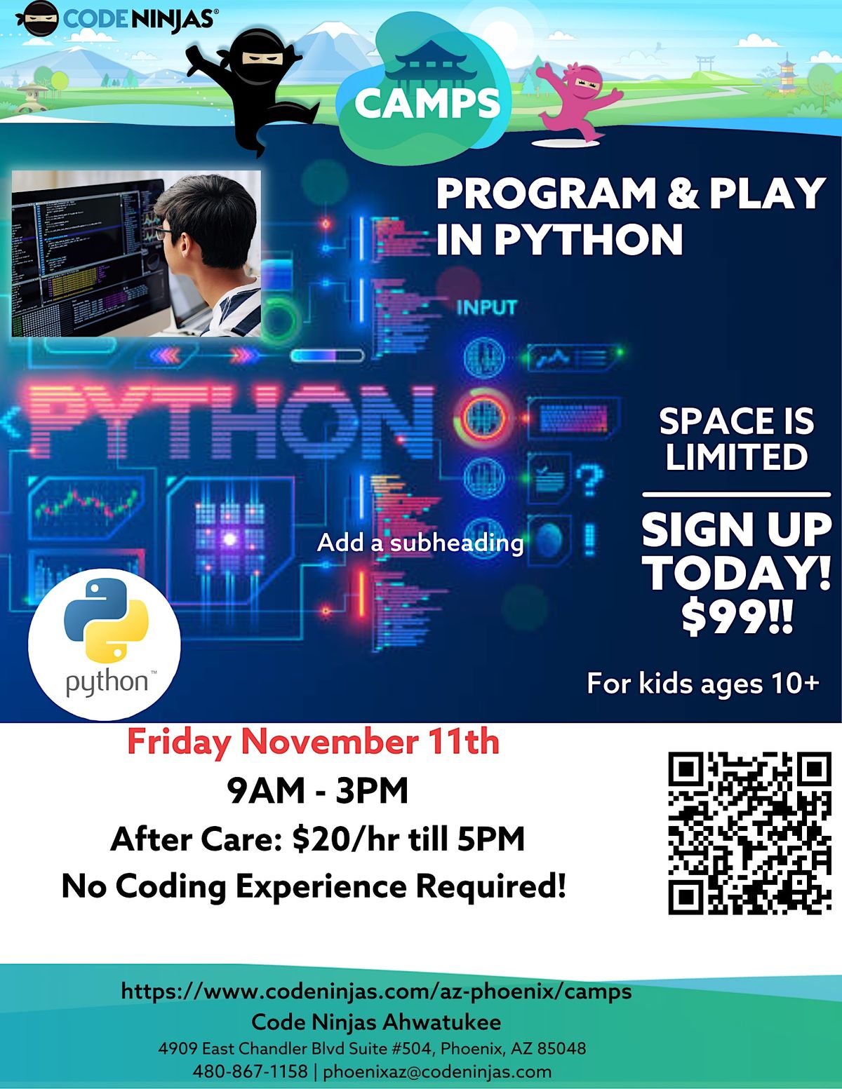 Program and Play in Python