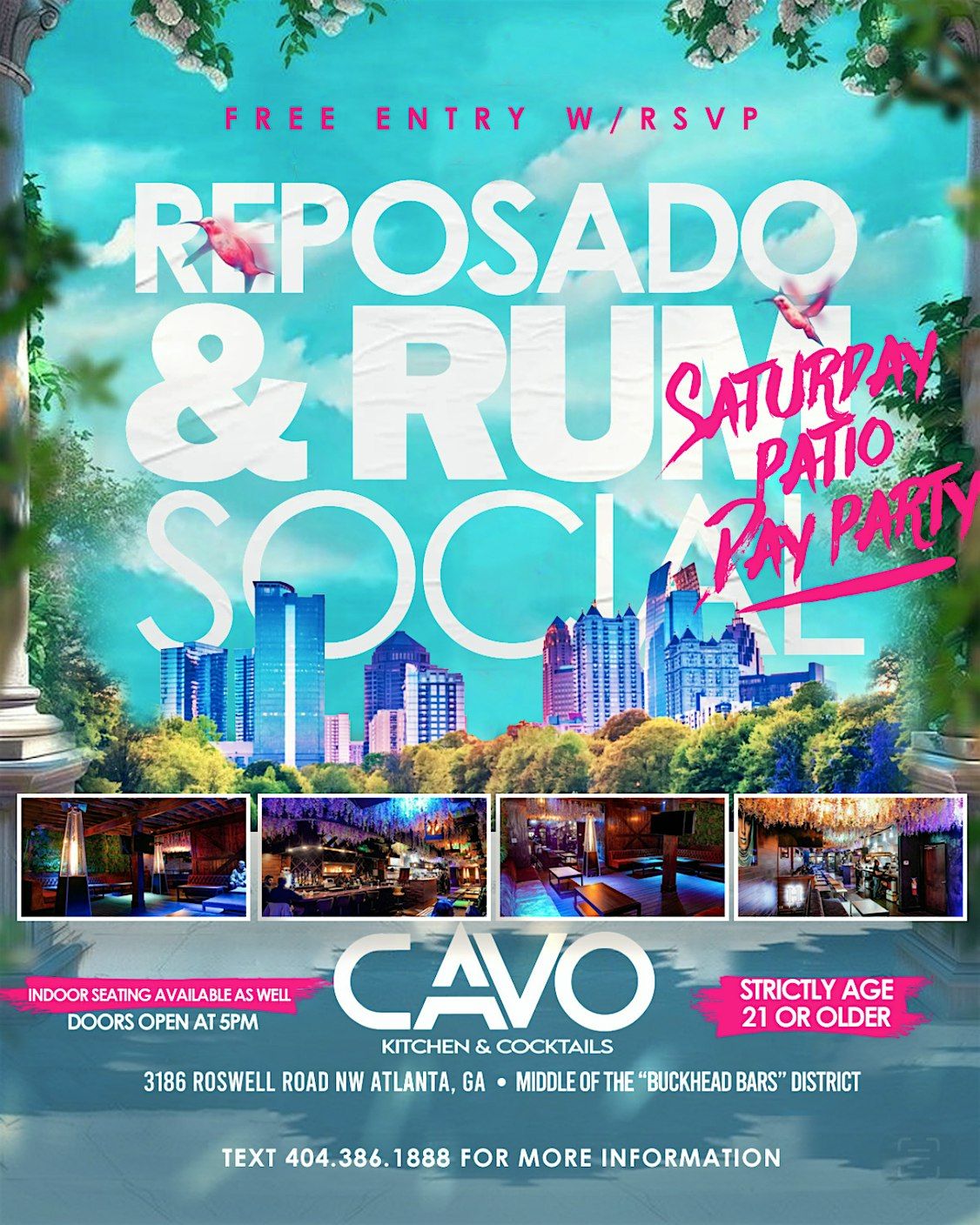 REPOSADO & RUM SOCIAL - PATIO DAY PARTY