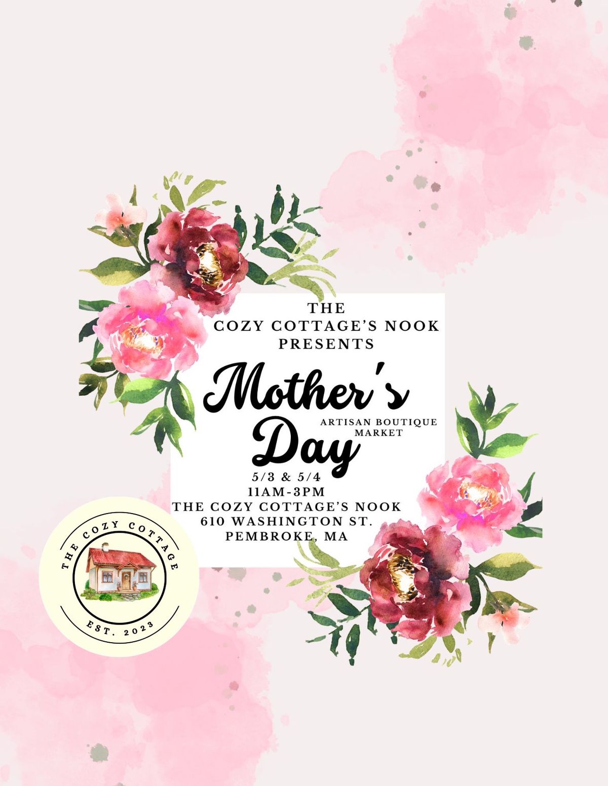 \ud83c\udf37\ud83c\udf38Mother\u2019s Day Artisan Market at The Cozy Cottage\u2019s Nook \ud83c\udf38\ud83c\udf37