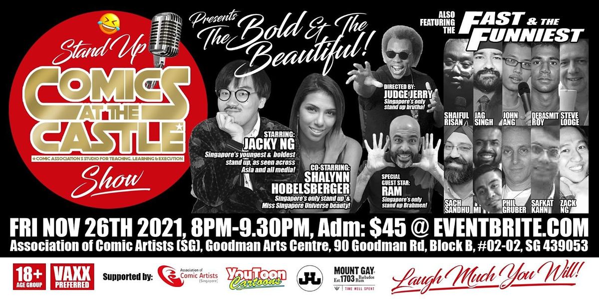 FRI NIGHT The Bold & The Beautiful: Stand Up COMICS At The CASTLE Show