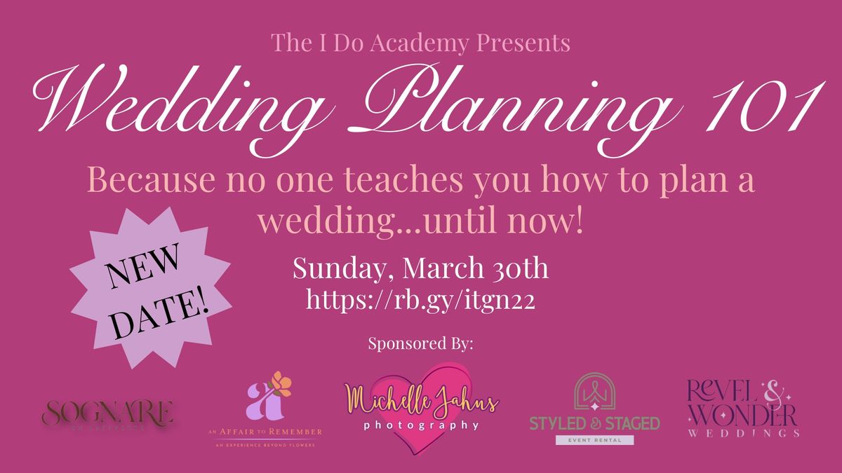 Wedding Planning 101