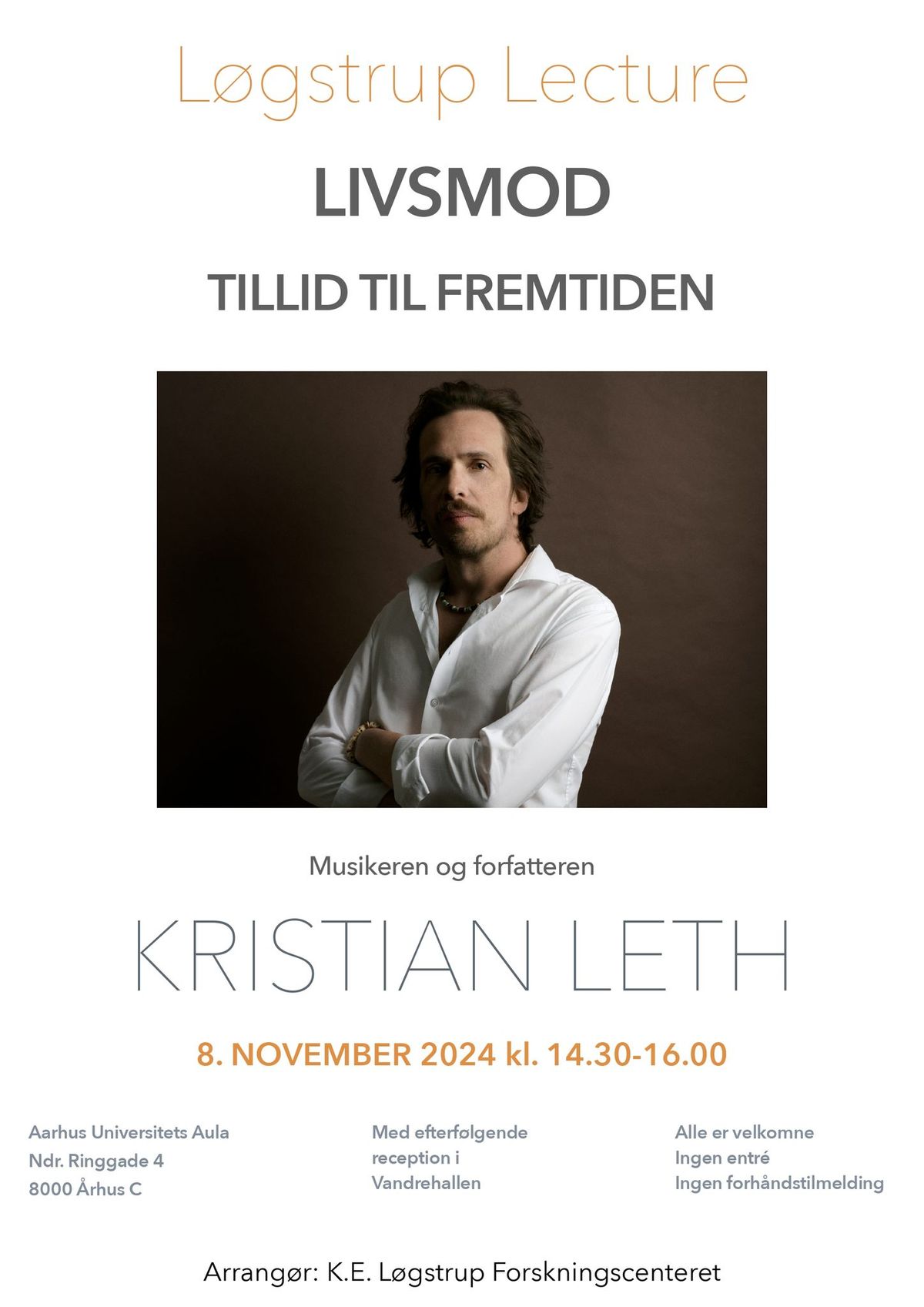 L\u00f8gstrup Lecture: Livsmod: Tillid til fremtiden