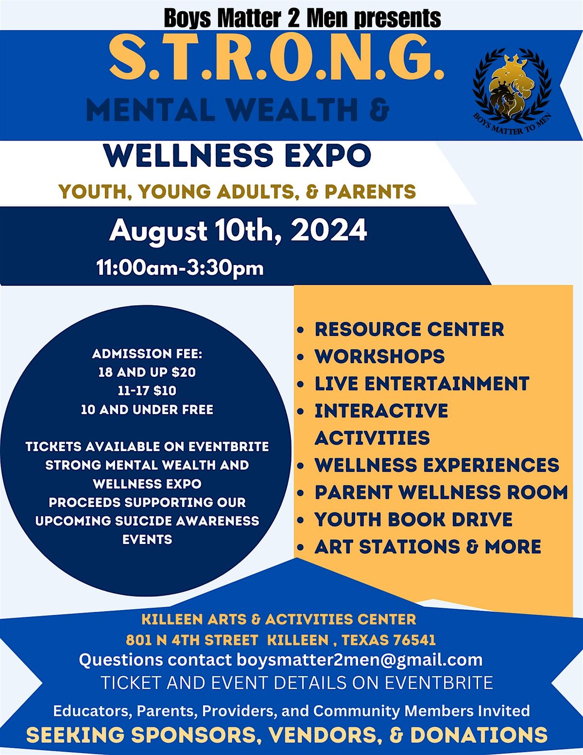 STRONG MENTAL WEALTH AND WELLNESS EXPO EVENT