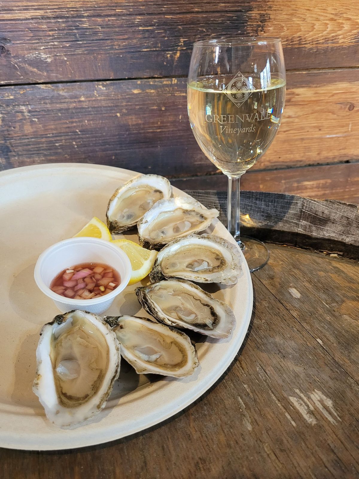 Oysters + Wine Flight
