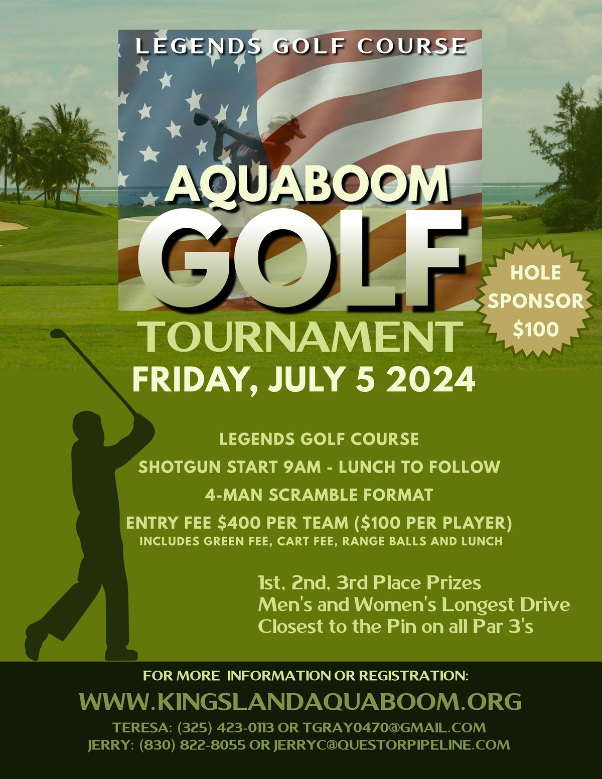 Kingsland AquaBoom Annual Golf Tournament