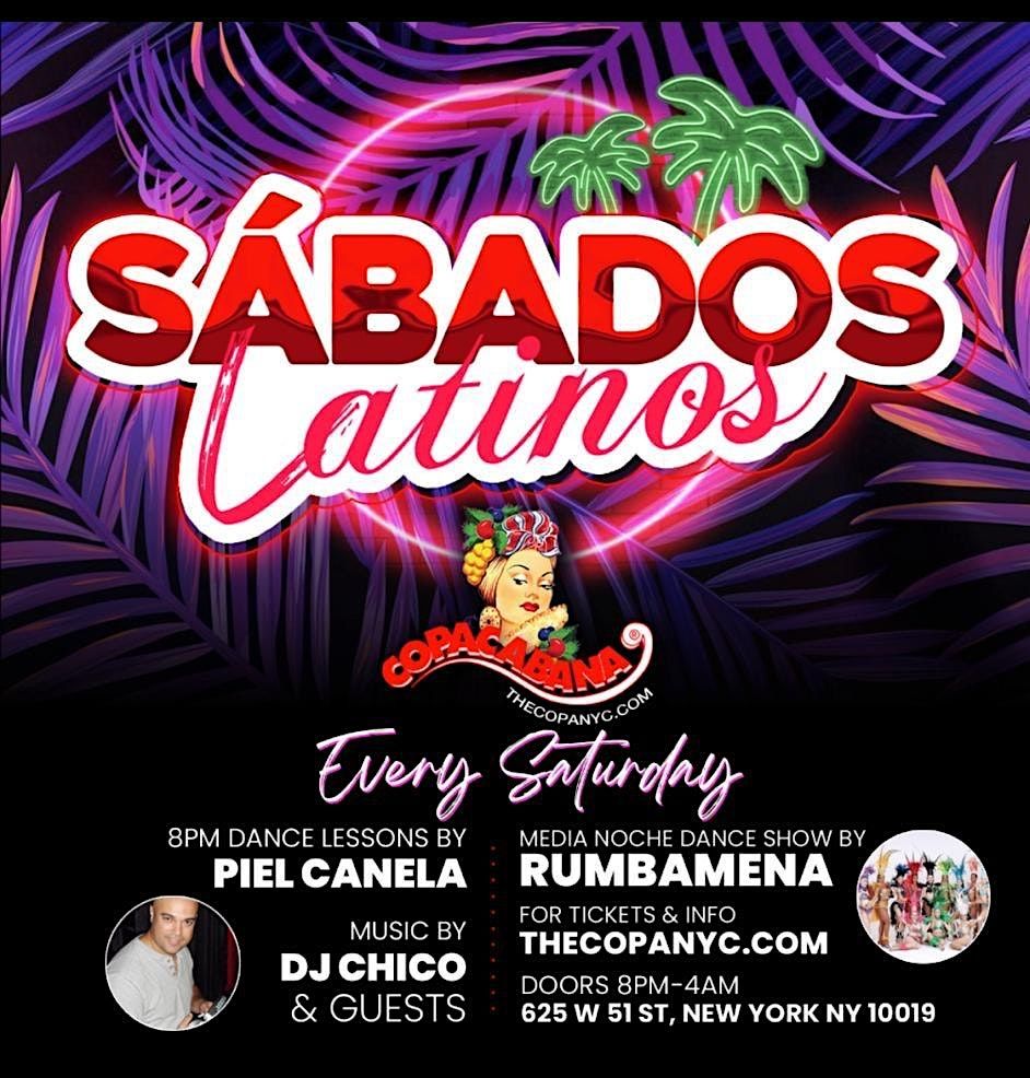 Sabados Latinos Saturdays www.TheCopaNYC.com