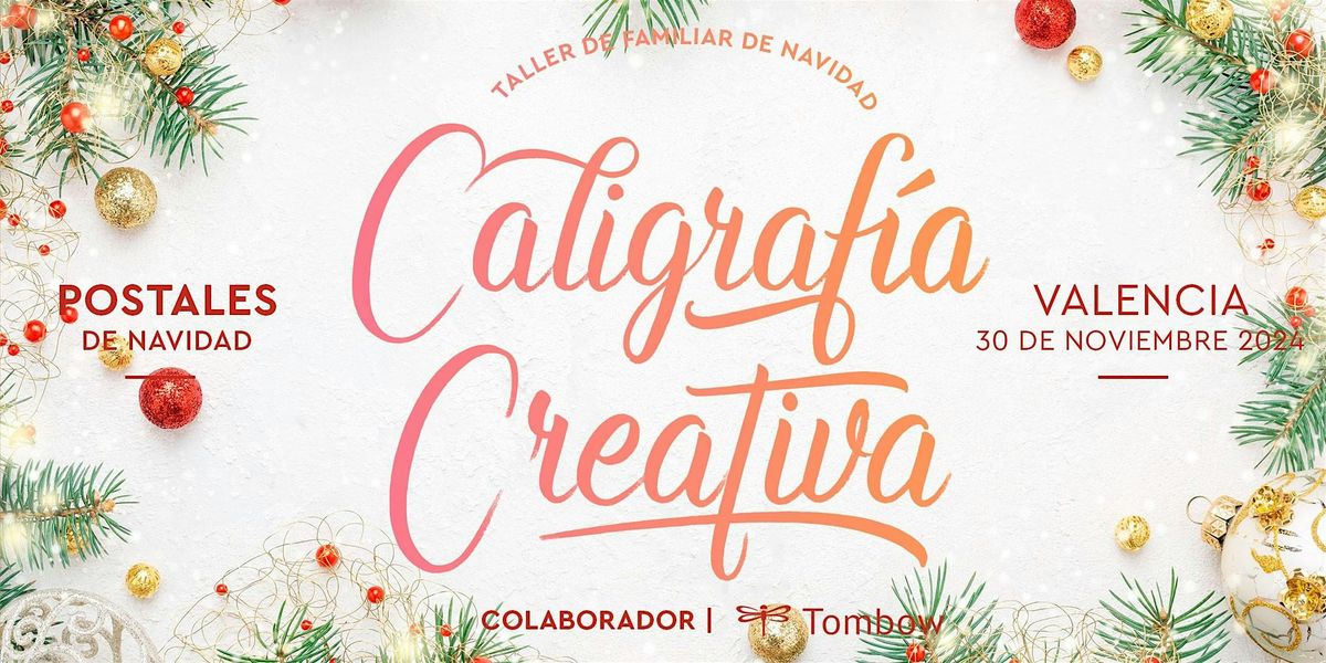 Taller familiar de POSTALES NAVIDE\u00d1AS con Lettering RUBIO