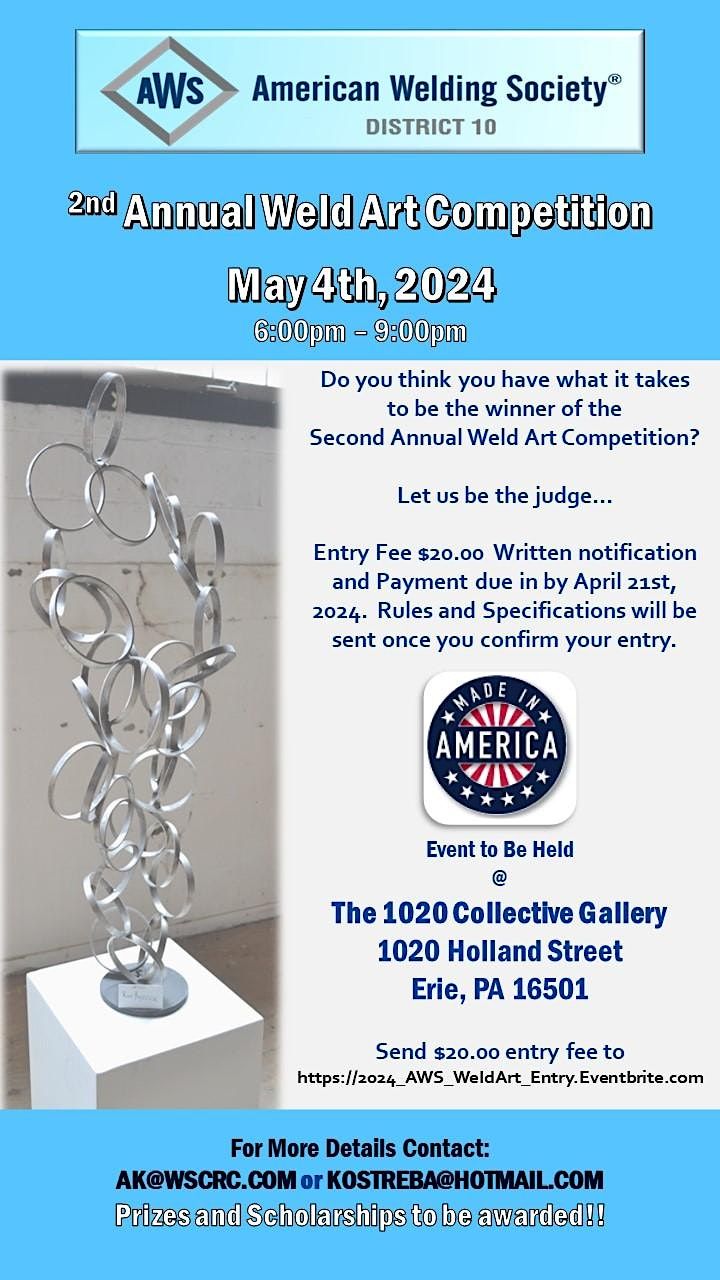 2024 AWS 2nd Annual Weld Art Competition