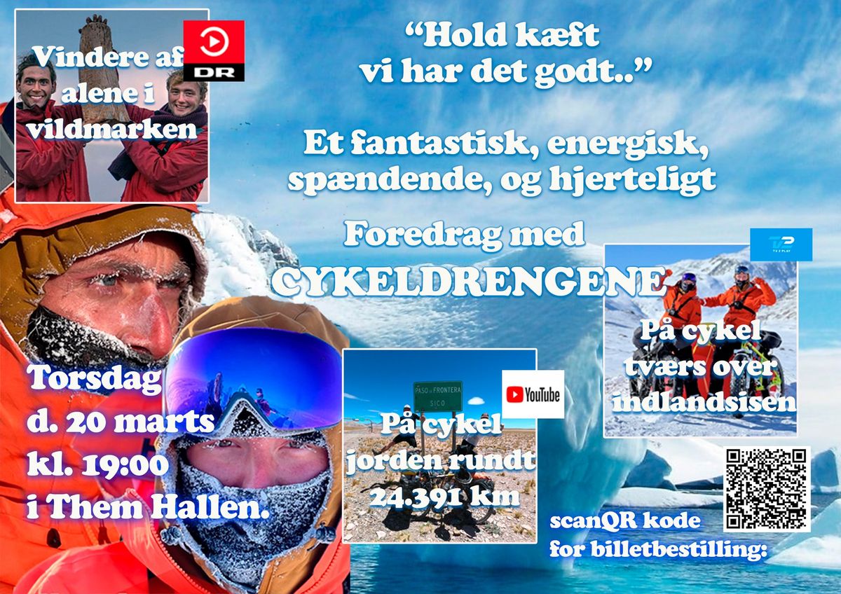 Foredrag "hold k\u00e6ft vi har det godt" cykeldrengene