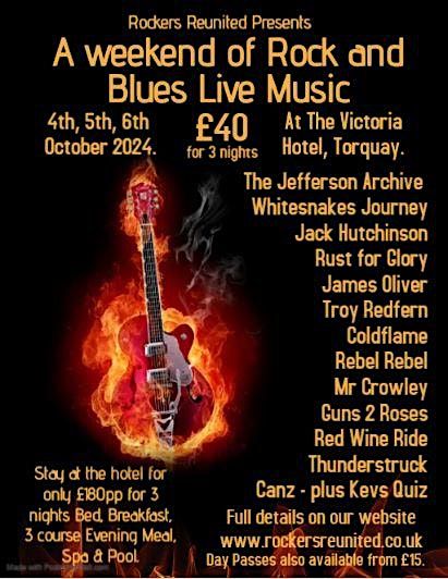 Rock and Blues Weekend Torquay October 2024