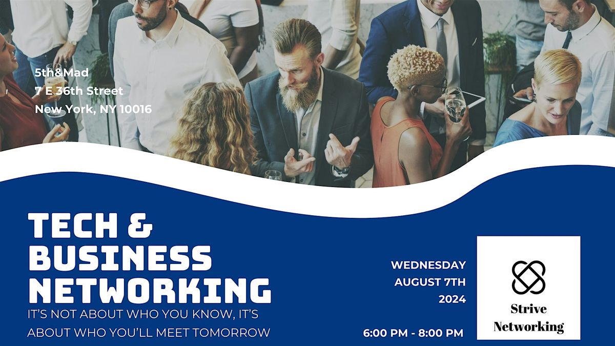 Tech and Business Networking | Elevating Your Potential - NYC