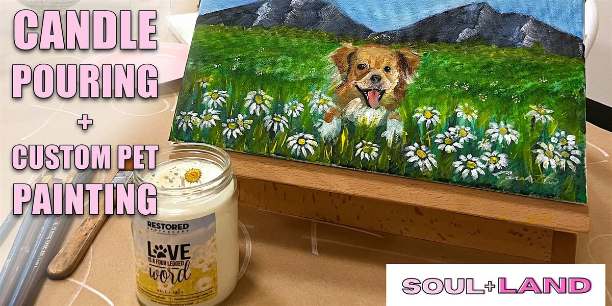 Pour + Paint  "Your Pet in the Flower Field