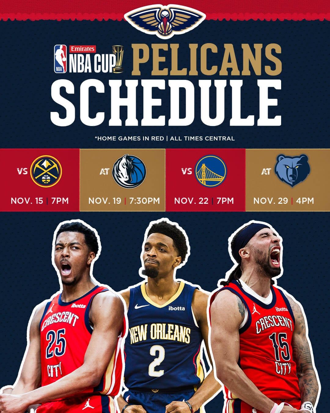 NBA Cup: Denver Nuggets at New Orleans Pelicans