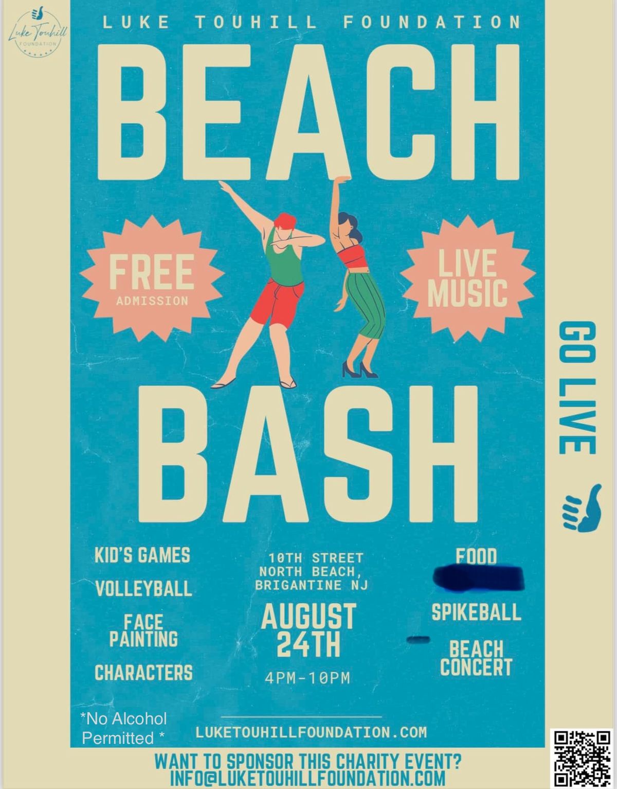 Beach Bash Fundraiser by The Luke Touhill Foundation 