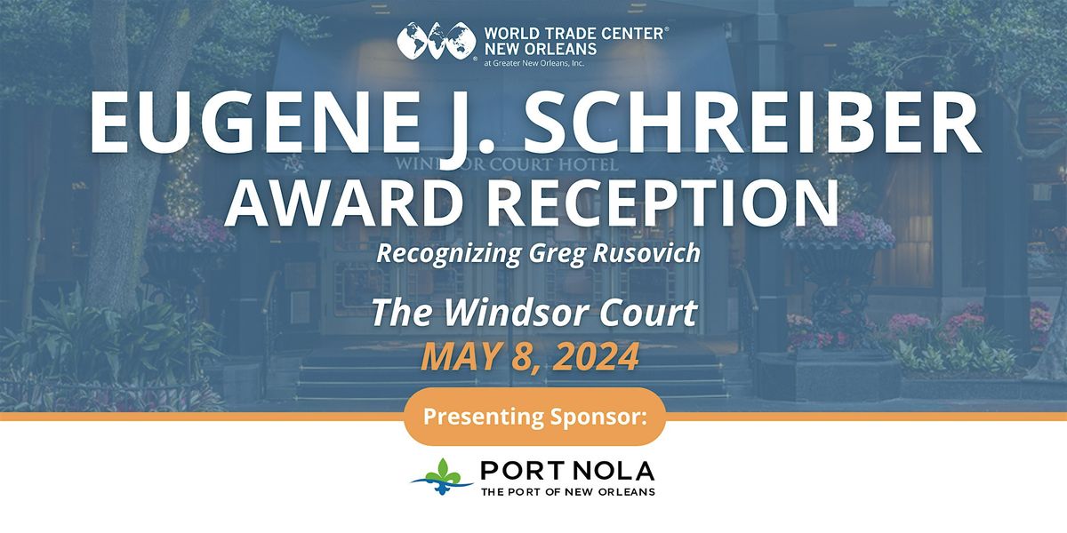 Eugene J. Schreiber Award Recpion Recognizing Gregory Rusovich
