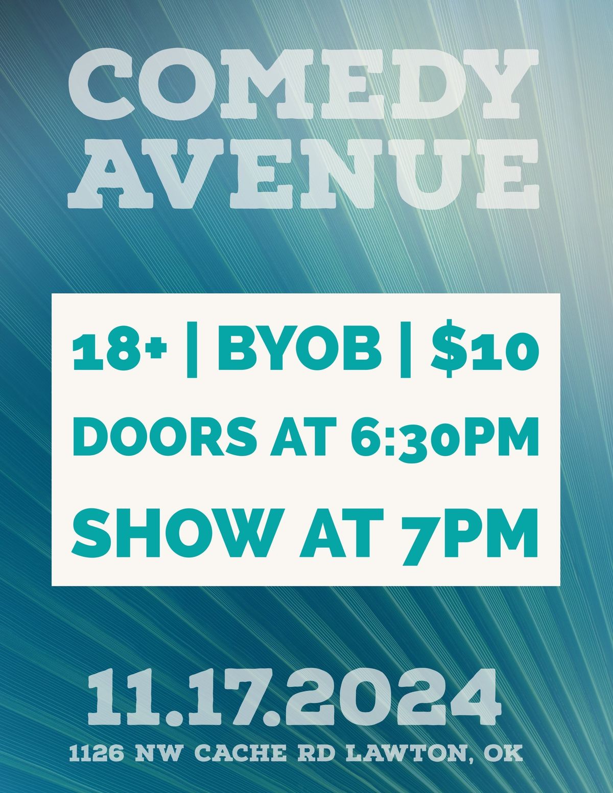 11\/17\/24: Comedy Show