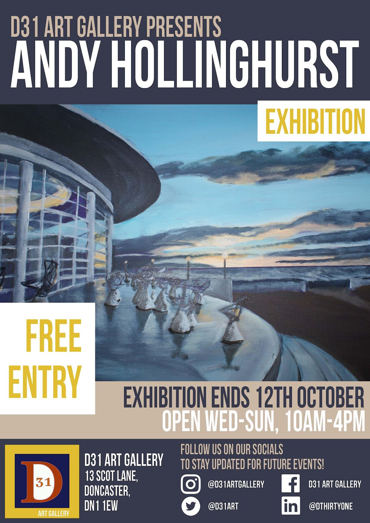 D31 Art Gallery Andy Hollinghurst Solo Exhibition