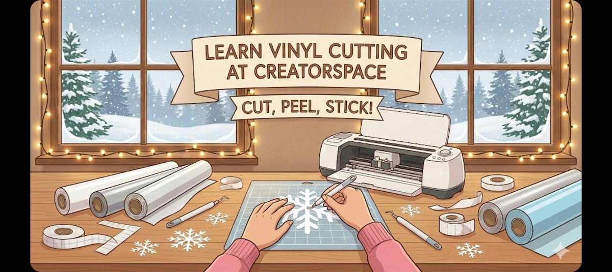 Maker Night: Vinyl Cutting DIY Snowflake Stickers