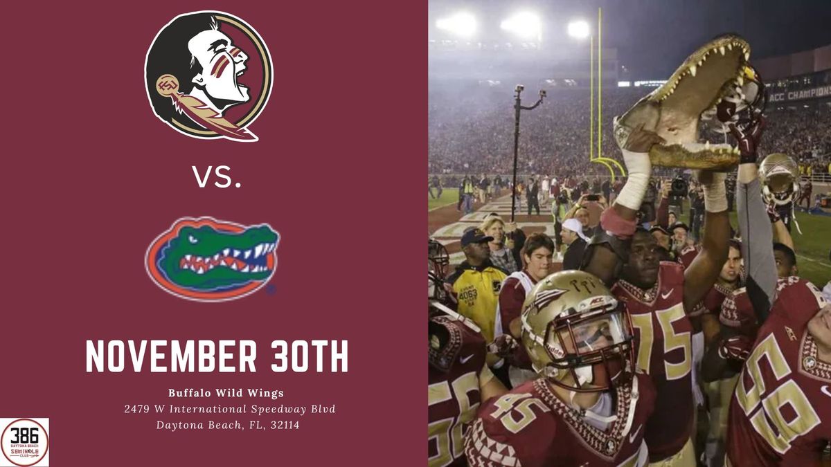 WATCH PARTY! FSU vs. UF (Time: TBD)