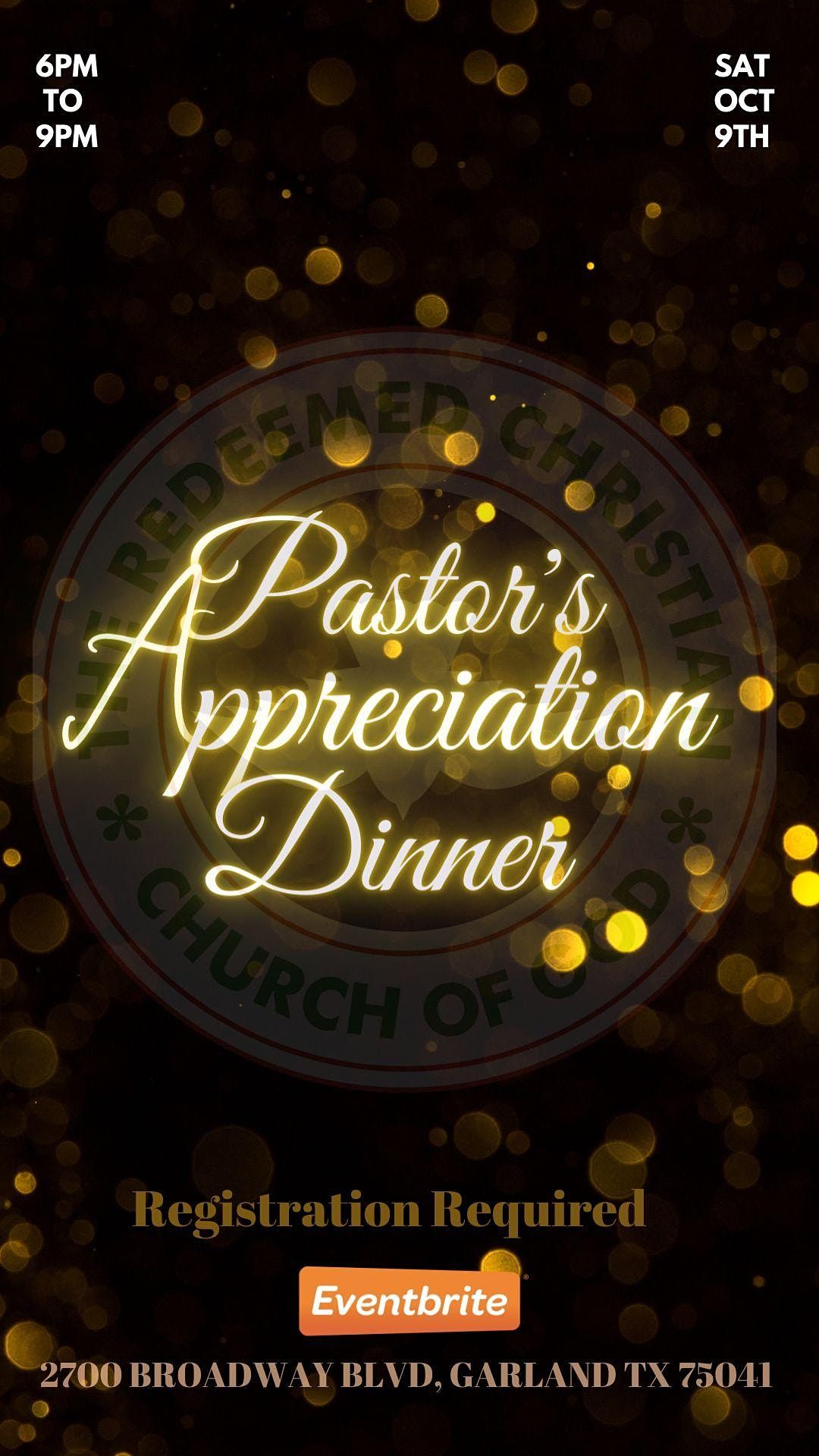 Pastor Appreciation Dinner