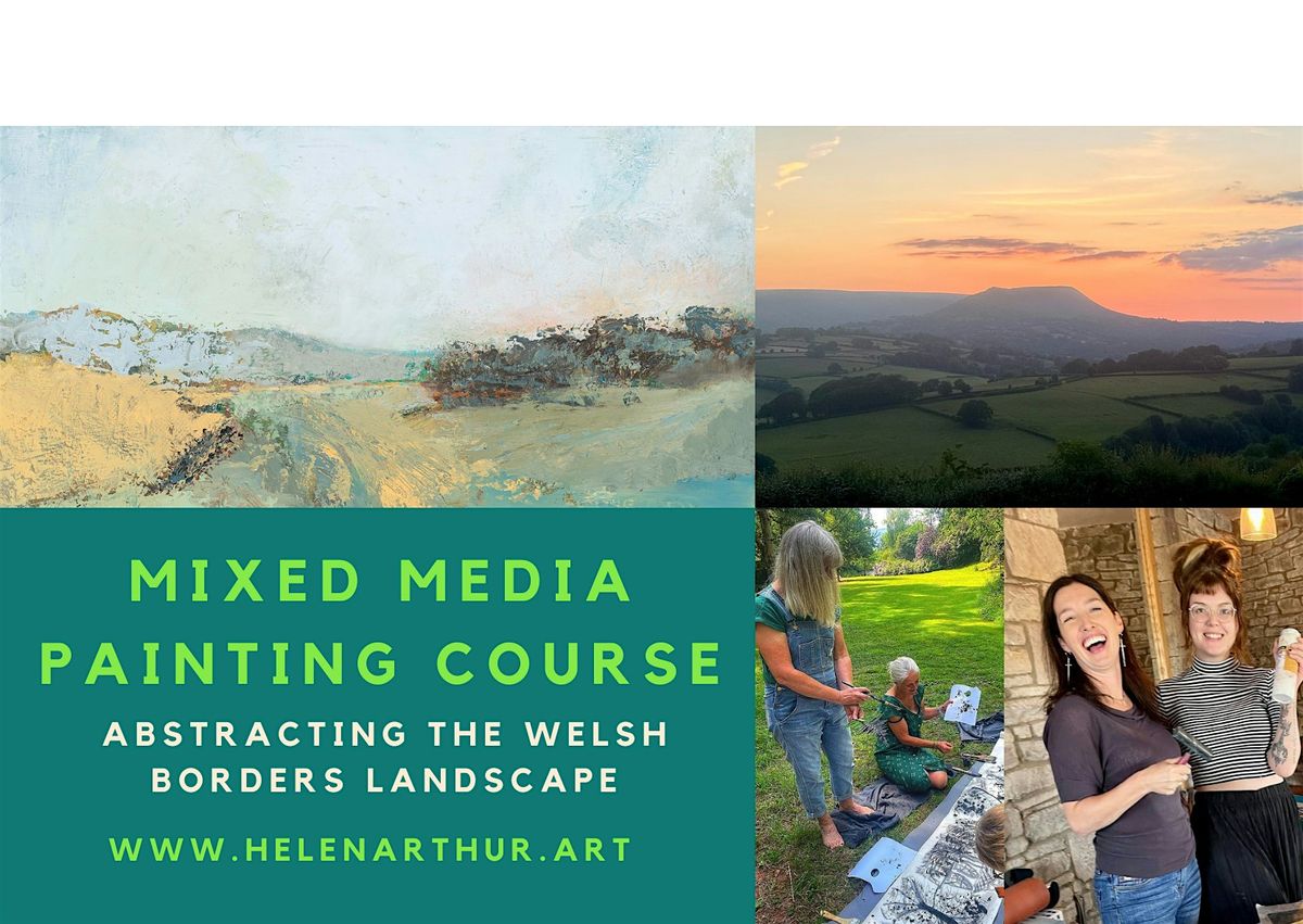 Mixed media painting course, Welsh borders landscape (weekend)