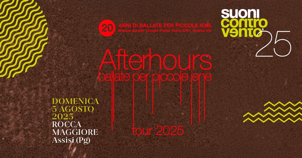 AFTERHOURS, Ballate per piccole iene TOUR