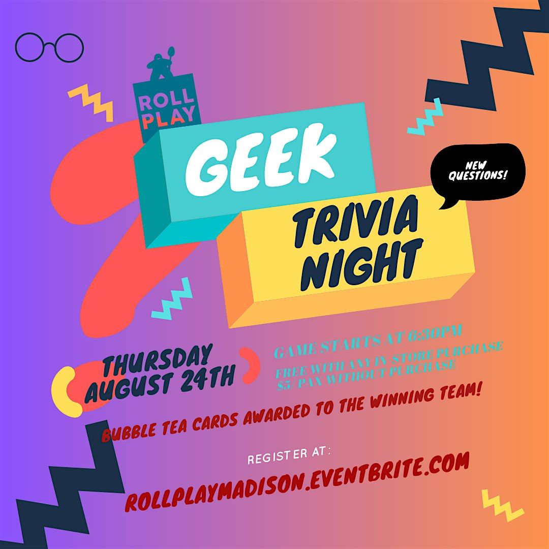 Geek Trivia Night