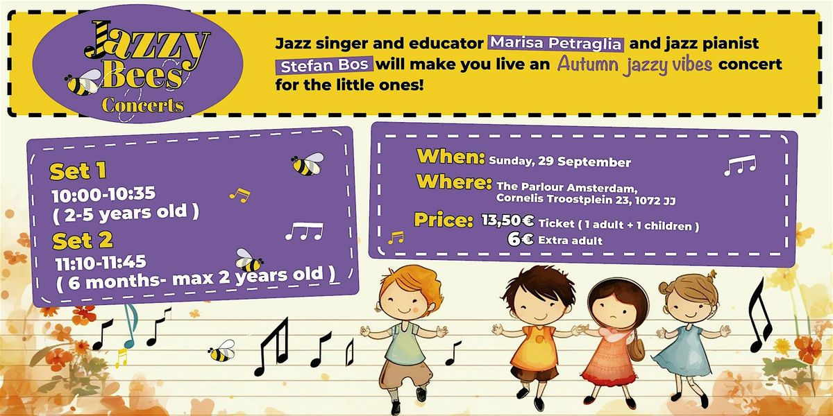 Jazzy Bees Presents: Autumn Jazzy Vibes Concert for Kids!