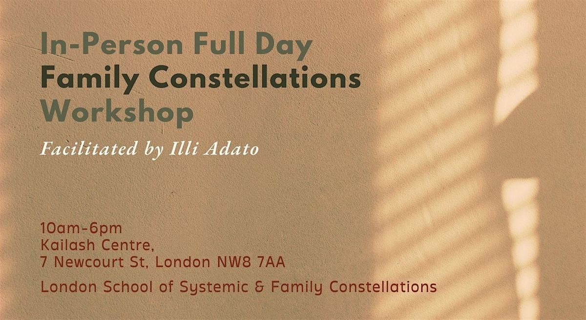 IN-PERSON Full Day Workshop: Systemic & Family Constellations