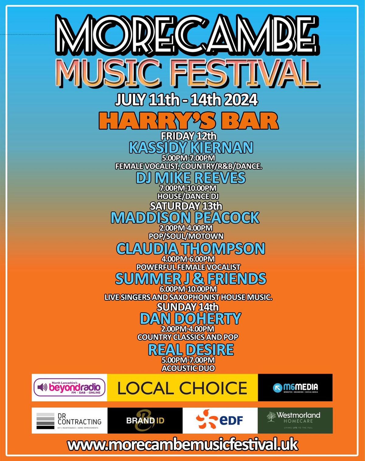 Morecambe Music Festival at Harry\u2019s Bar ?