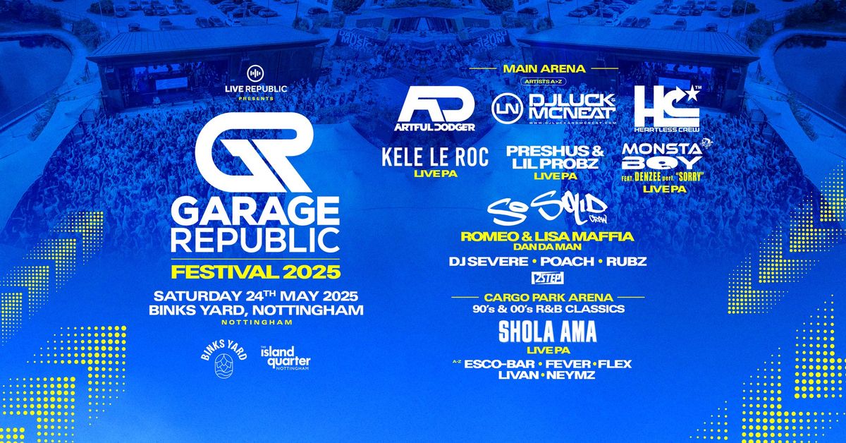 Garage Republic Outdoor Festival at Binks Yard