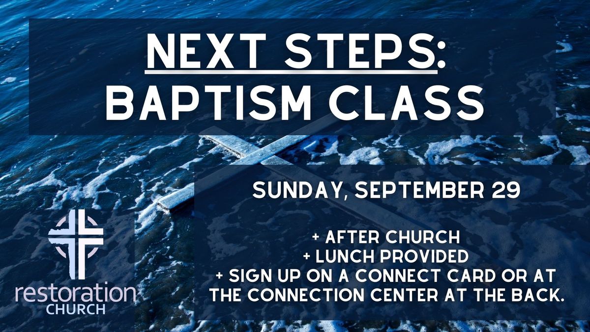 Baptism Class 