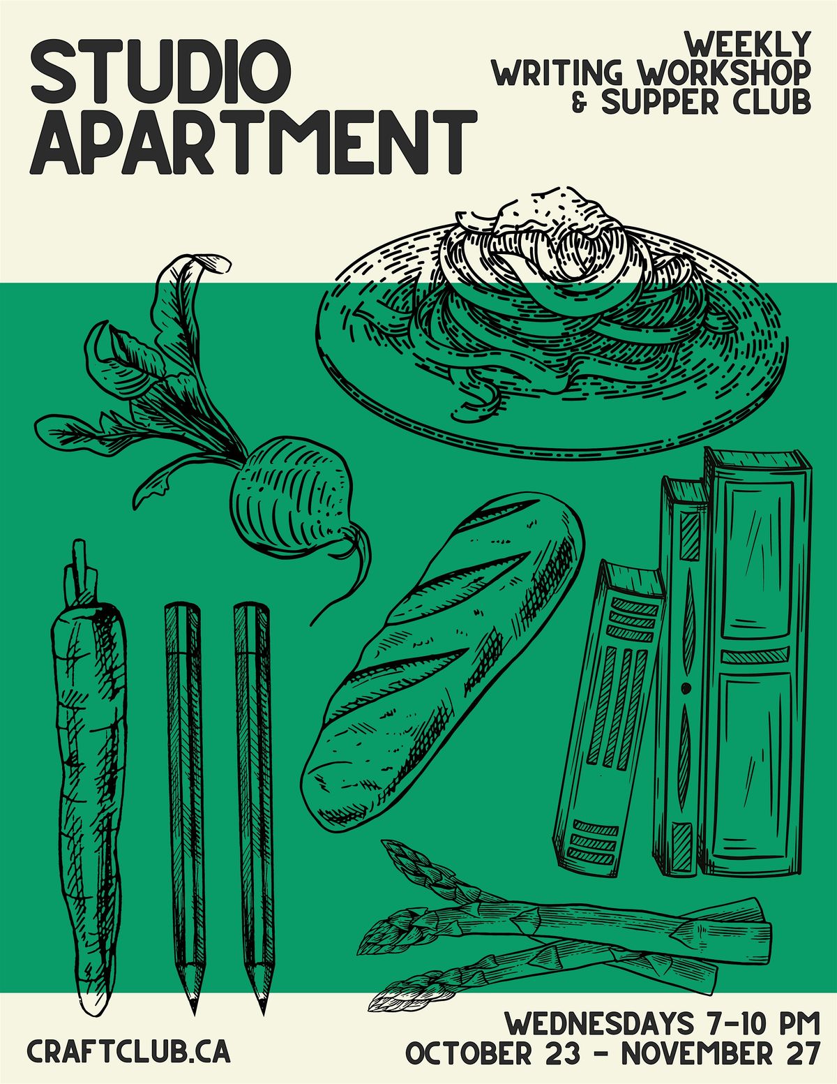 Studio Apartment | Weekly Writing Workshop & Supper Club