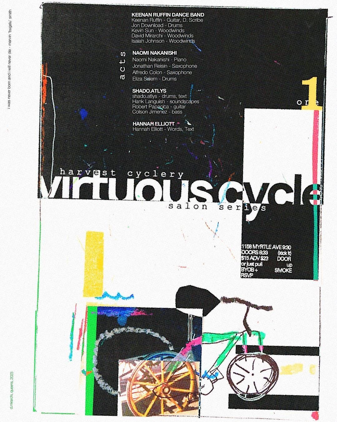 HARVEST CYCLERY VIRTUOUS CYCLE SALON SERIES #1