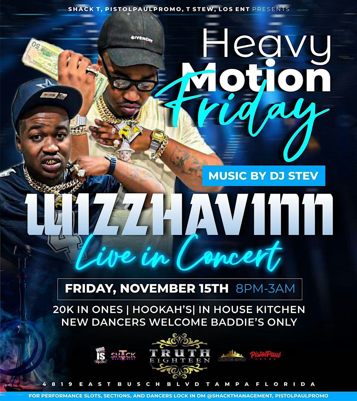 Heavy Motion Friday Live in Concert Wizz Havinn