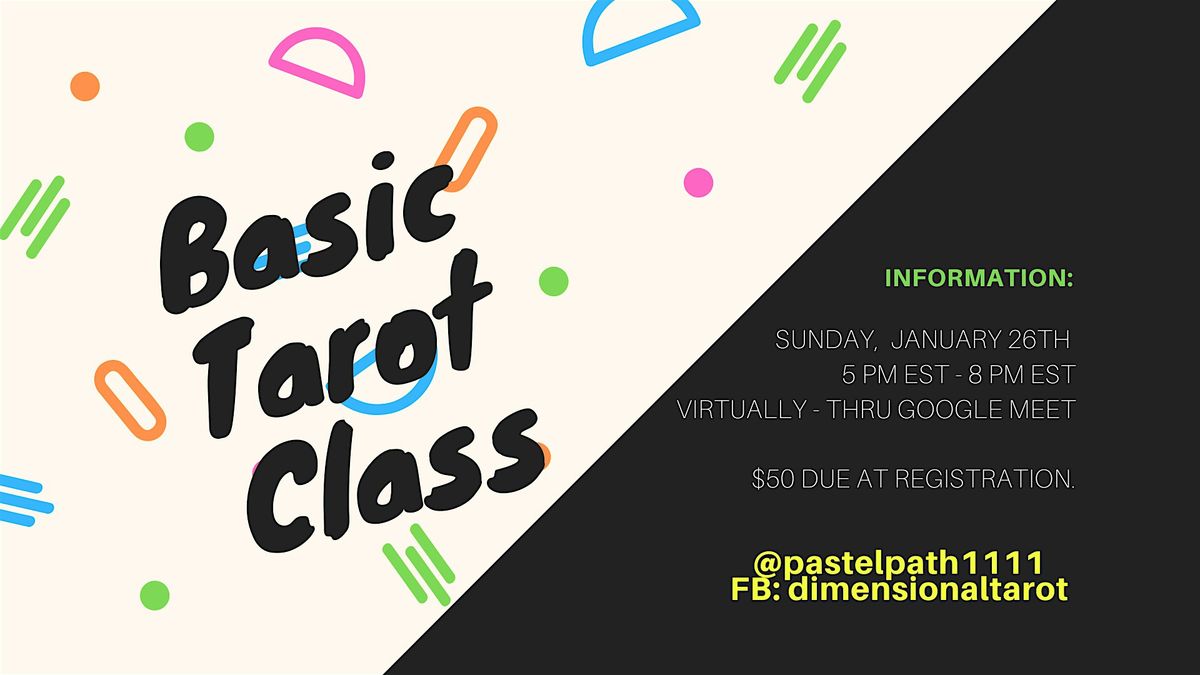 Basic Tarot Class - January 26th