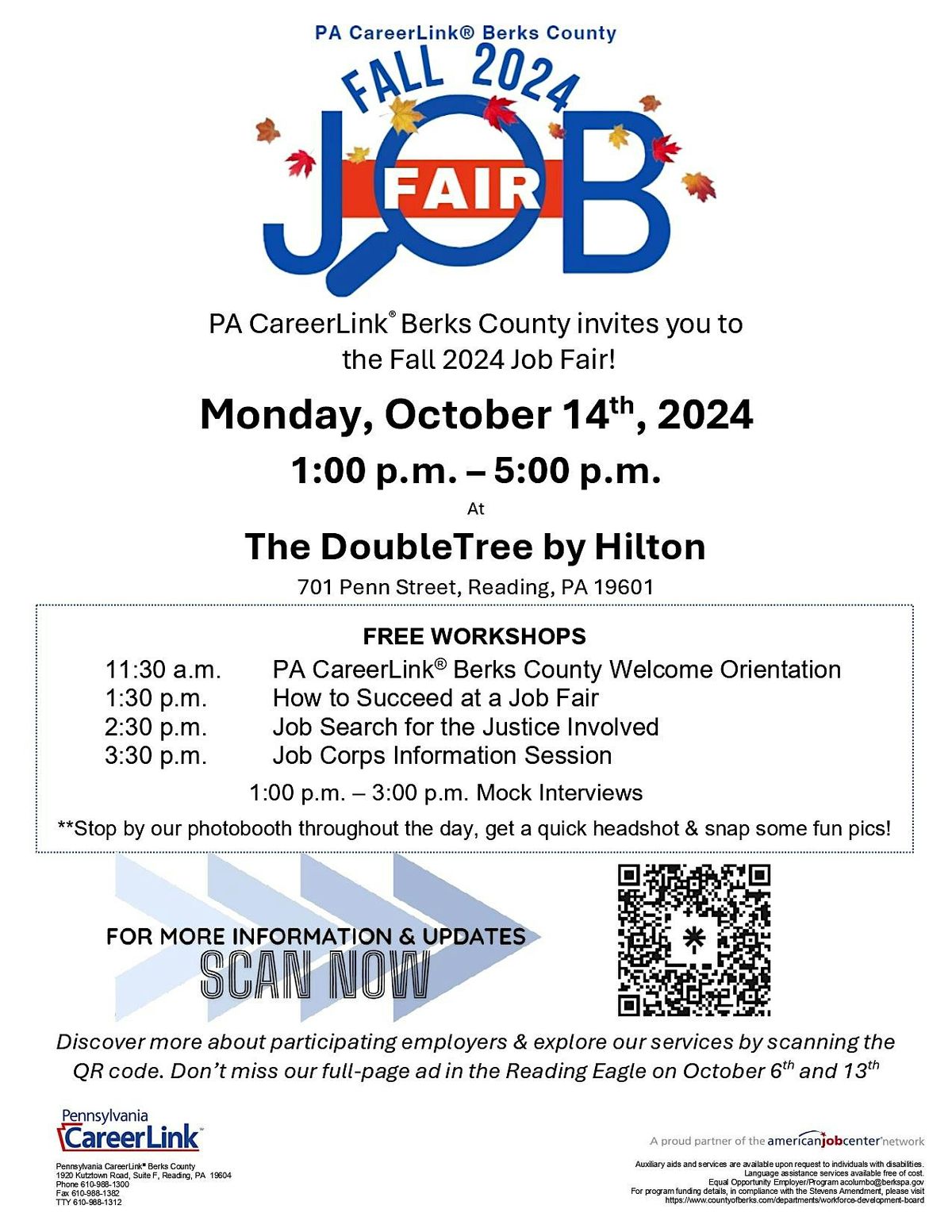 Fall 2024 JOB FAIR - You are invited!!