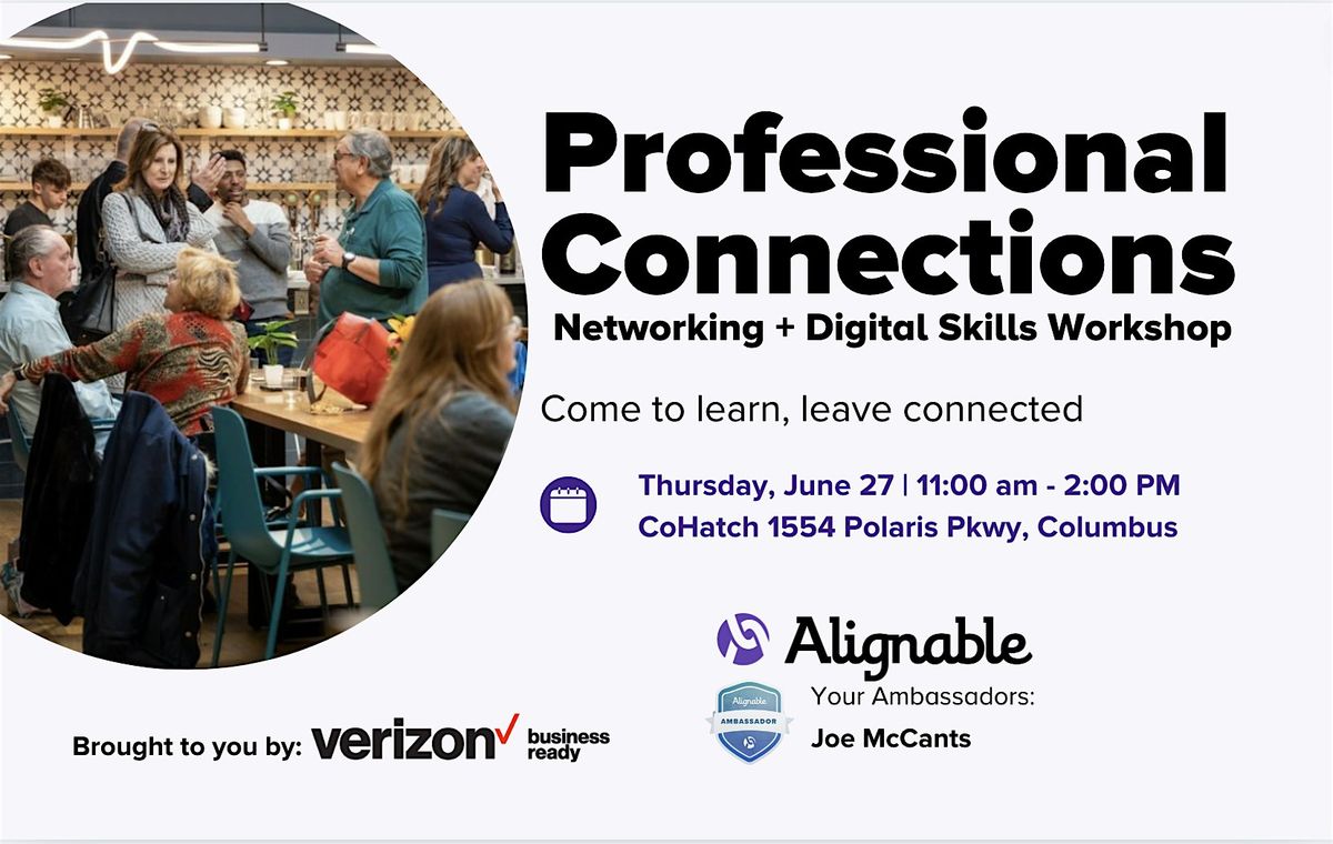Professional Connections | Networking + Digital Skills Workshop