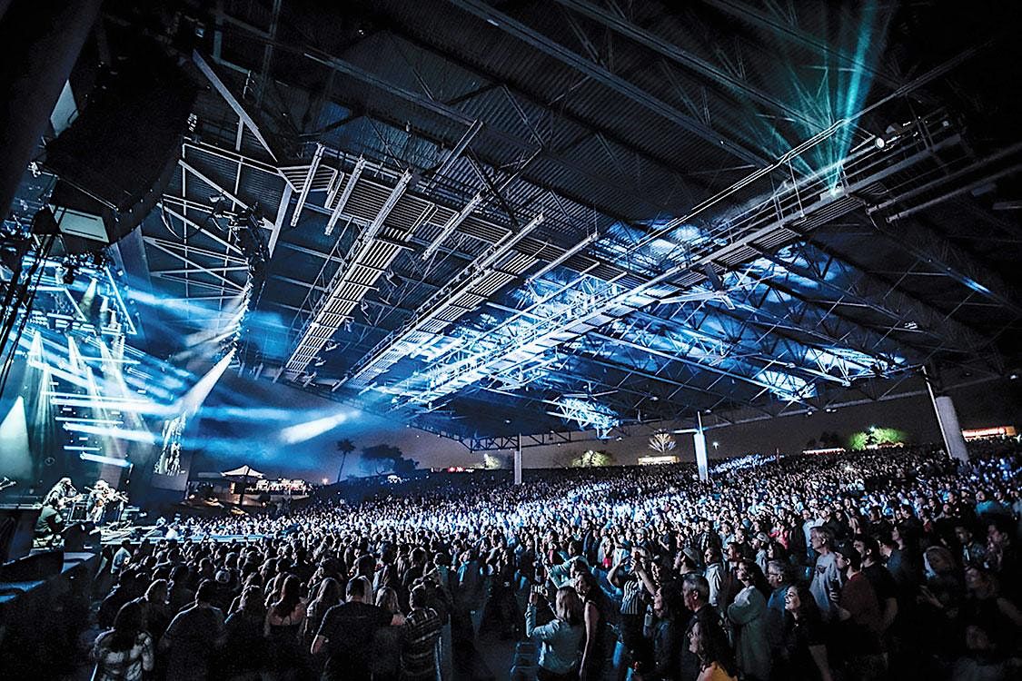 Burning night at Talking Stick Resort Amphitheater