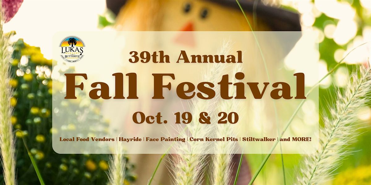 39th Annual Fall Festival at Lukas Nursery