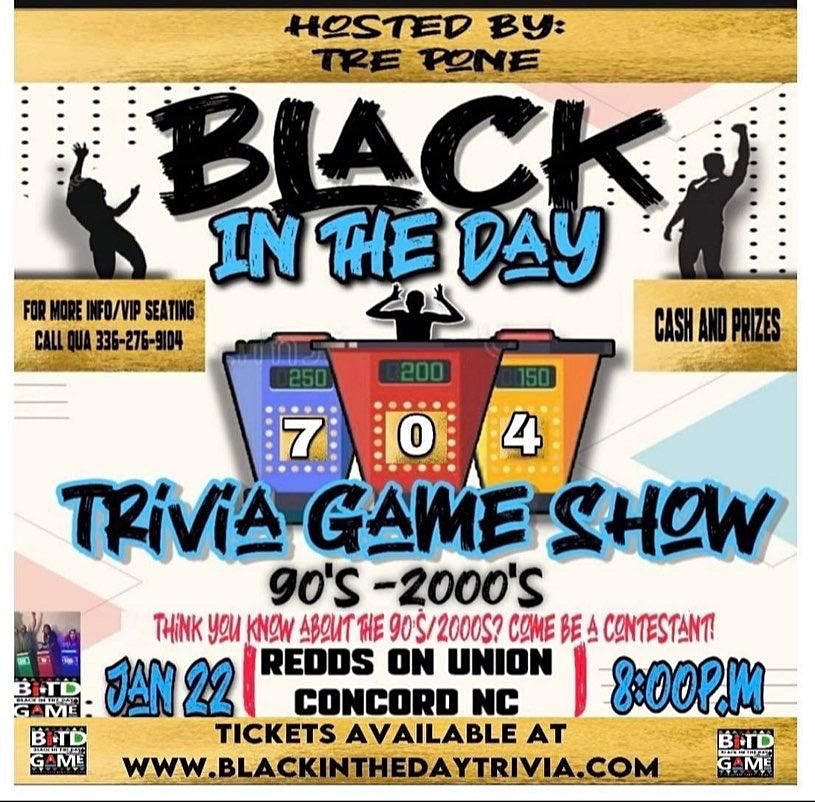 The Black In The Day 90s 2000s Game Show Concordnc Redds On Union