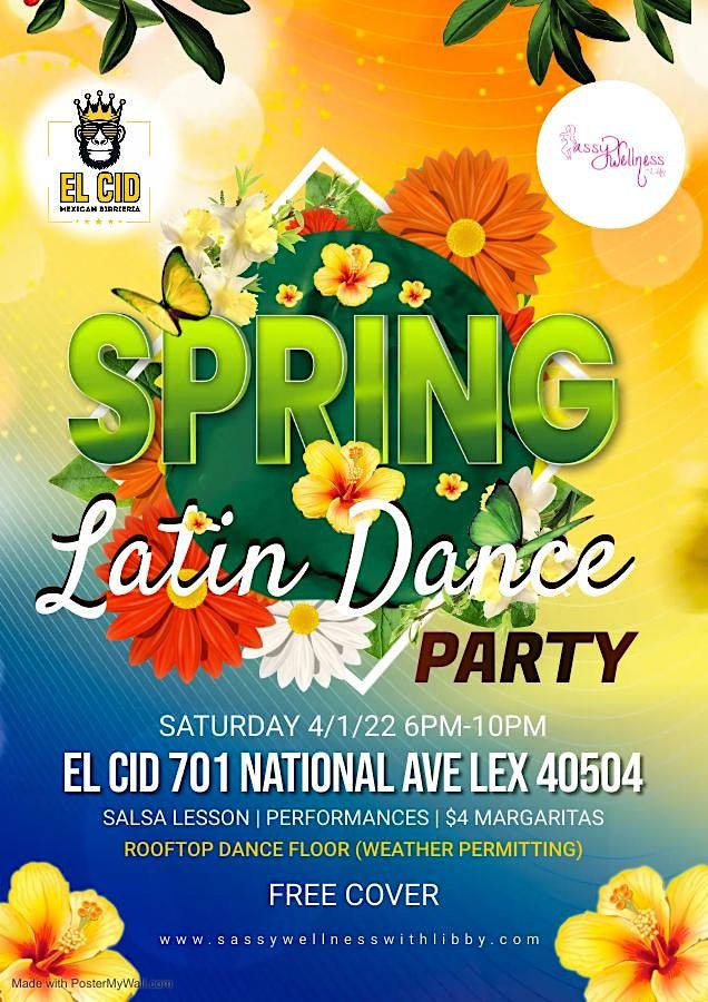 FREE Spring Latin Dance Party at EL CID, El Cid, Lexington, 1 April 2023