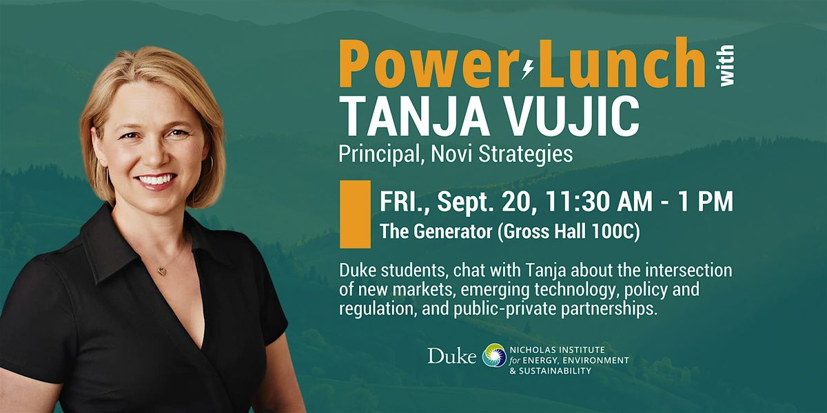 Power Lunch with Tanja Vujic